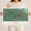 Rome, New York map print, 12" x 18" Archival Matte Print mockup