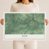 Rush, New York map print, 12" x 18" Archival Matte Print mockup