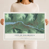 Map of the City of Salamanca, Cattaraugus County, New York, 12 x 18 inch unframed archival matte print