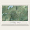 Salisbury Mills, New York map print, the full design