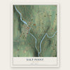 Salt Point, New York map print, the full design