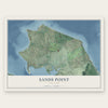 Sands Point, New York map print, the full design