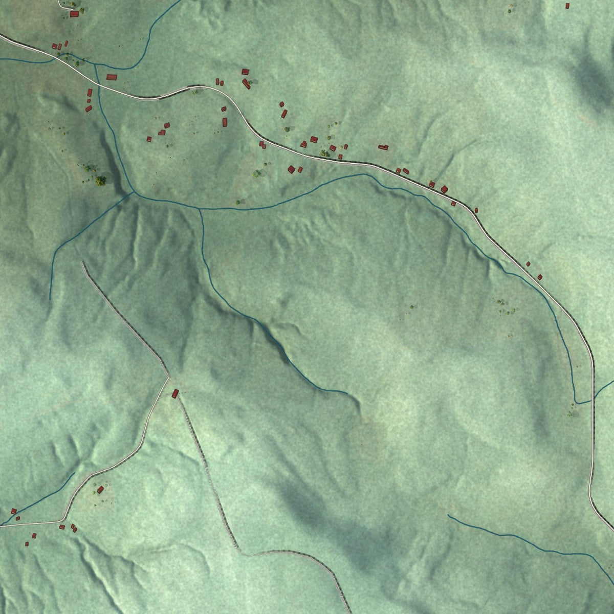 Close-up 2 of the Sangerfield, New York map artwork