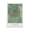 Schenectady, New York map print, 12" x 18" Archival Matte Print mockup