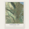 Schuyler Lake, New York map print, the full design