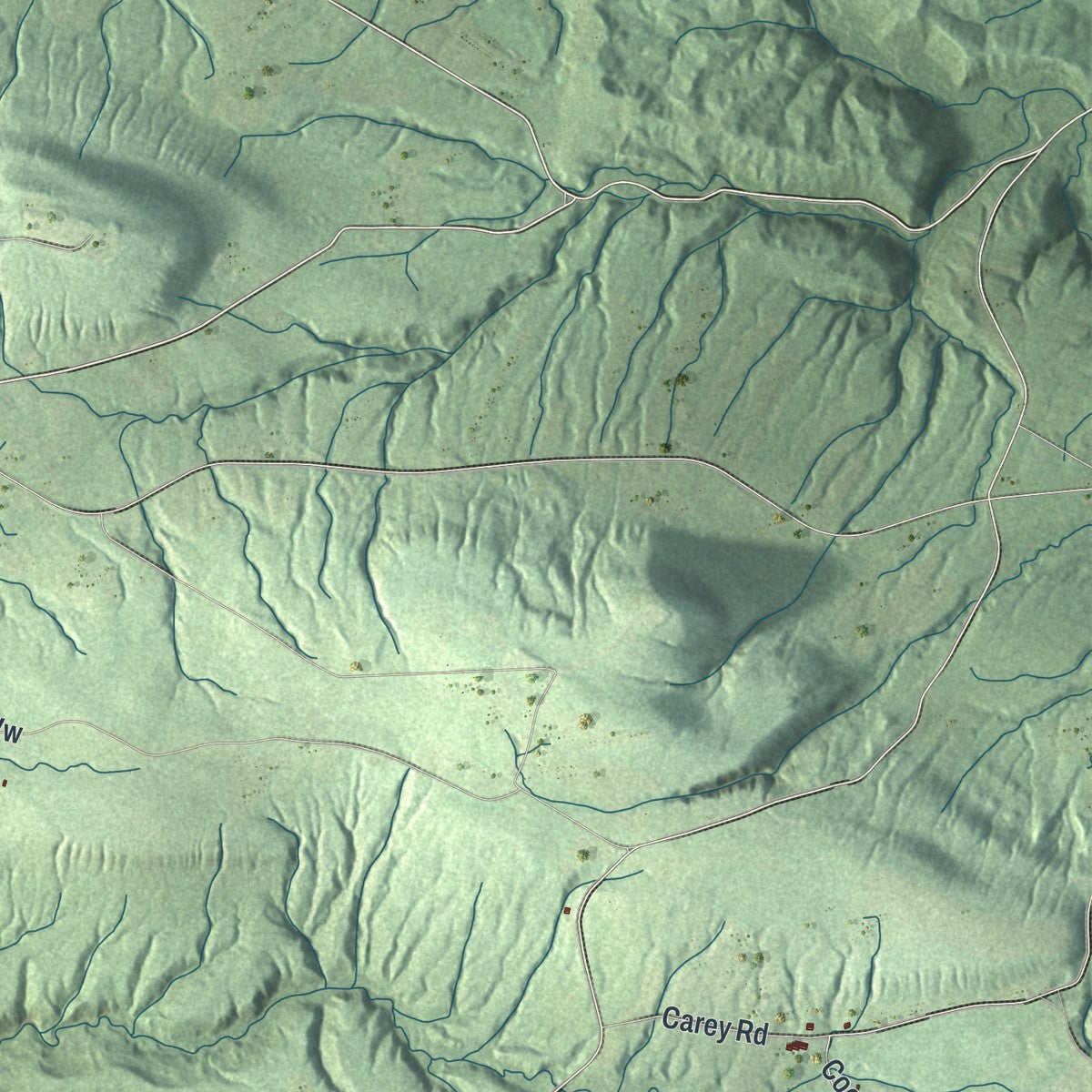 Close-up 1 of the Schuyler, New York map artwork