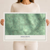 Sheldon, New York map print, 12" x 18" Archival Matte Print mockup