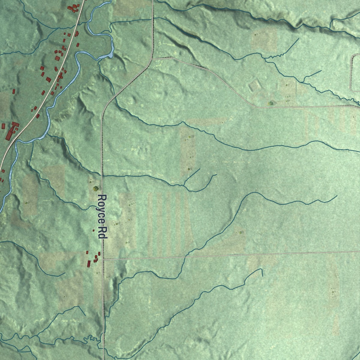 Close-up 1 of the Sheldon, New York map artwork