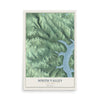 Map of South Valley, New York, 12 x 18 inch unframed archival matte print