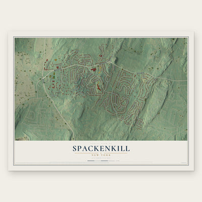 Spackenkill, New York map print, the full design