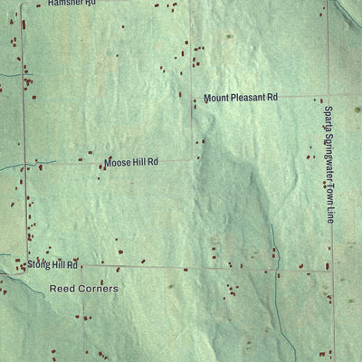 Close-up 1 of the Sparta, New York map artwork