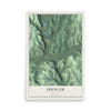 Spencer, New York map print, 12" x 18" Archival Matte Print mockup