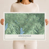 Springfield, New York map print, 12" x 18" Archival Matte Print mockup