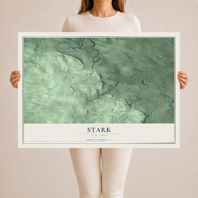 Stark, New York map print, 24" x 36" Archival Matte Print mockup