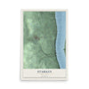 Starkey, New York map print, 12" x 18" Archival Matte Print mockup