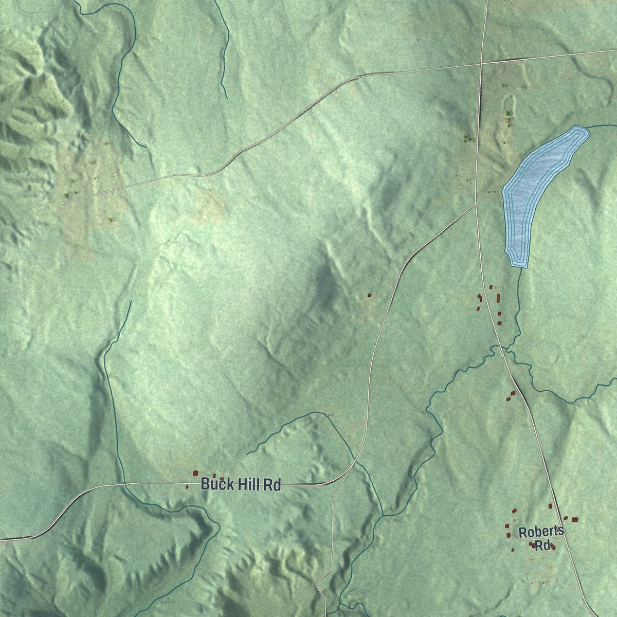 Close-up 1 of the Steuben, New York map artwork