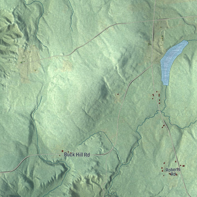 Close-up 1 of the Steuben, New York map artwork