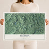 Thurman, New York map print, 12" x 18" Archival Matte Print mockup