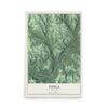 Tioga, New York map print, 12" x 18" Archival Matte Print mockup