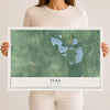 Tyre, New York map print, 12" x 18" Archival Matte Print mockup