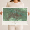 Utica, New York map print, 12" x 18" Archival Matte Print mockup