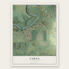 Varna, New York map print, the full design