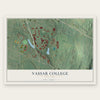 Vassar College, New York map print, the full design