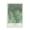 Vestal, New York map print, 12" x 18" Archival Matte Print mockup