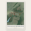 Village of the Branch, New York map print, the full design
