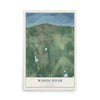 Wading River, New York map print, 12" x 18" Archival Matte Print mockup
