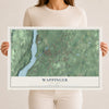 Wappinger, New York map print, 12" x 18" Archival Matte Print mockup