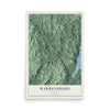 Warrensburg, New York map print, 12" x 18" Archival Matte Print mockup