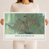 West Haverstraw, New York map print, 12" x 18" Archival Matte Print mockup