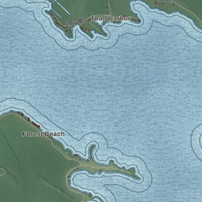 Close-up 1 of the West Monroe, New York map artwork