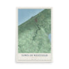 Westfield, New York map print, 12" x 18" Archival Matte Print mockup