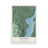 Map of Westport, New York, 12 x 18 inch unframed archival matte print