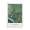 Wheatfield, New York map print, 12" x 18" Archival Matte Print mockup