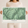 Wheeler, New York map print, 12" x 18" Archival Matte Print mockup