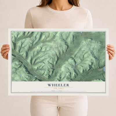 Wheeler, New York map print, 12" x 18" Archival Matte Print mockup