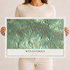 Wynantskill, New York map print, 12" x 18" Archival Matte Print mockup