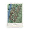 Yonkers, New York map print, 12" x 18" Archival Matte Print mockup