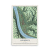Map of Aberdeen, Ohio, 12 x 18 inch unframed archival matte print