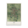 Map of Ada, Ohio, 12 x 18 inch unframed archival matte print