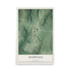 Map of Adamsville, Ohio, 12 x 18 inch unframed archival matte print