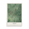 Map of Albany, Ohio, 12 x 18 inch unframed archival matte print