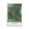Map of Alexandria, Ohio, 12 x 18 inch unframed archival matte print
