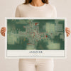 Map of Andover, Ohio, 12 x 18 inch unframed archival matte print