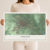 Map of Ashland, Ohio, 12 x 18 inch unframed archival matte print