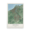 Map of Ashtabula, Ohio, 12 x 18 inch unframed archival matte print