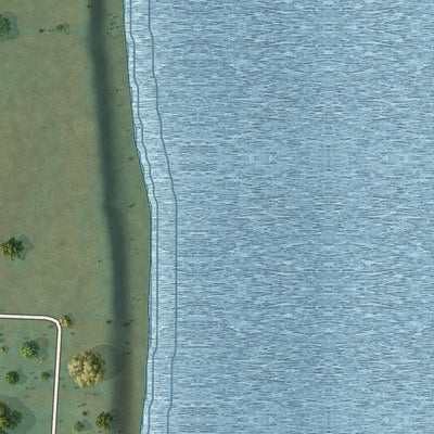 Second close-up of the map of Athalia, Ohio print showing more streets and buildings